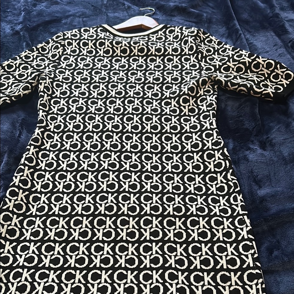 CK Logo Patterned Dress - Picture 5 of 6